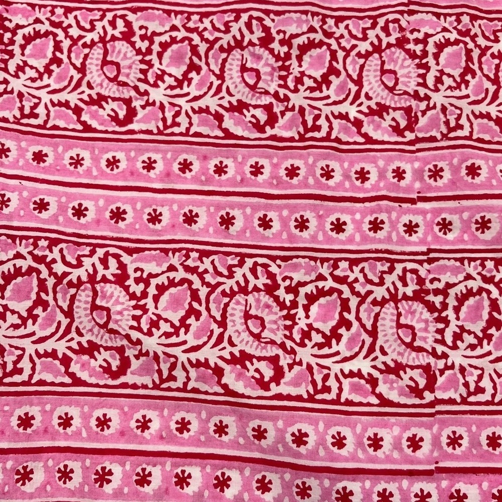 Tuckernuck Dress Pink City Prints Candy Daisy Rah Rah Mini Fringe Block Print M - Picture 5 of 16